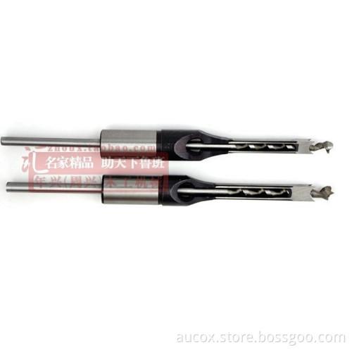 longshan 1/4''(6.4mm) woodworking square auger tools hole drilling electric drill wood drill chisel set